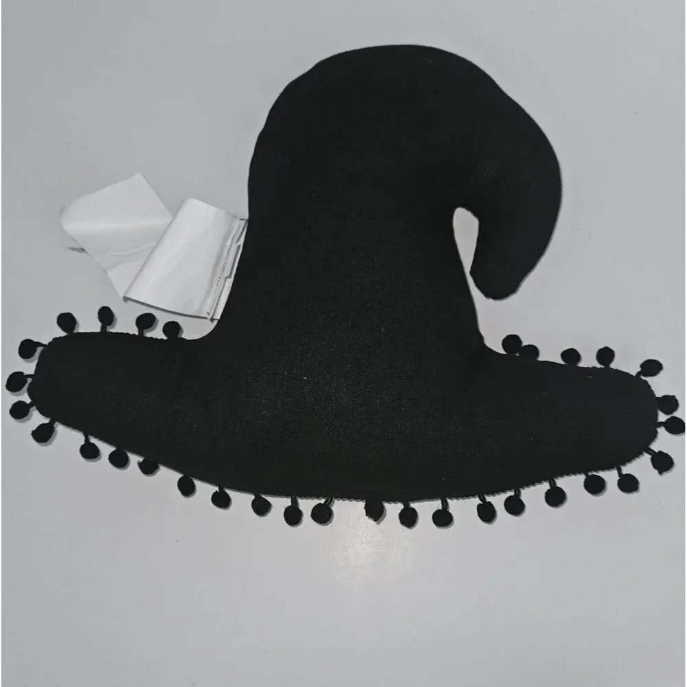 2 Witch Hats Halloween Decorative Pillow Plush Throw Party Decor NEVER USED